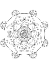Lotus Blooms Colouring Pages